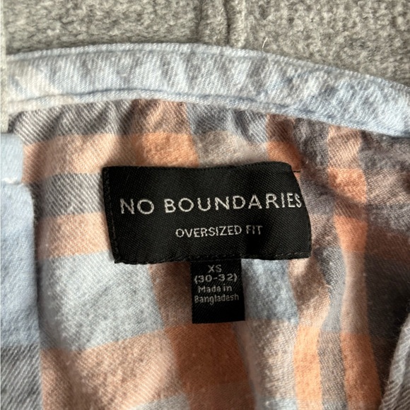 SET OF 2 Couples No Boundaries Oversized Fit Hoodies Plaid Blue/orange XS & 3XL - Picture 4 of 12